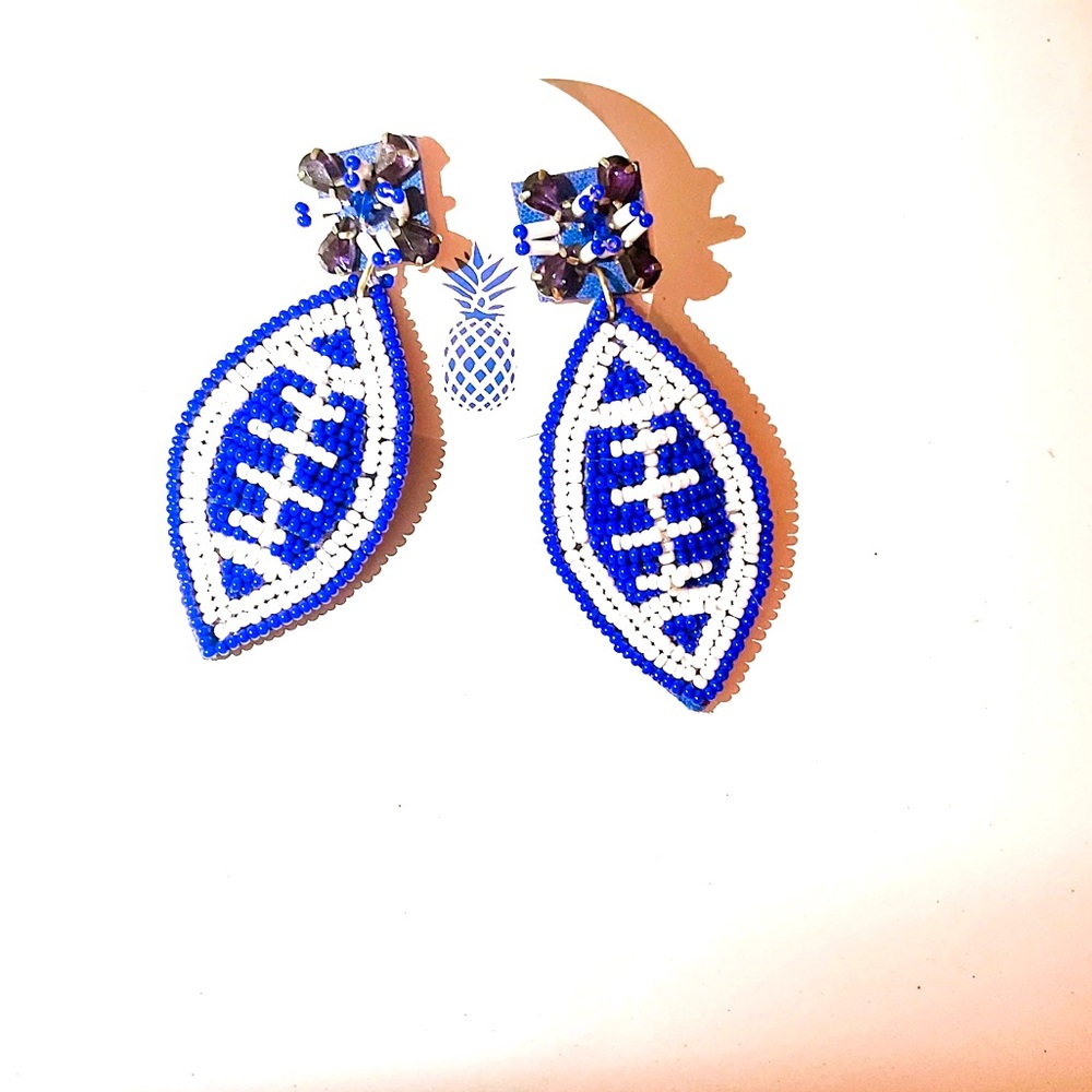 Sequins Football Earrings
